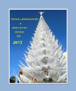 ein ca. 30m hoher Weihnachtsbaum aus Hängematten gefertigt. Richtig Brasilianisch! Fortaleza 12-2012